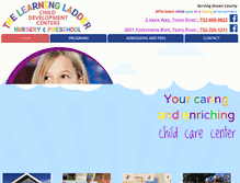 Tablet Screenshot of learningladderdaycare.com
